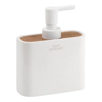 Gedy - Saippuan annostelija NINFEA valkoinen/bambu