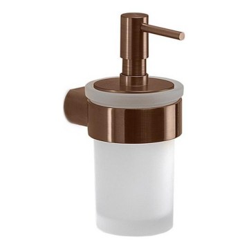 Gedy - Seinään asennettava saippua-annostelija PIRENEI 140 ml maitolasi/pronssinvärinen