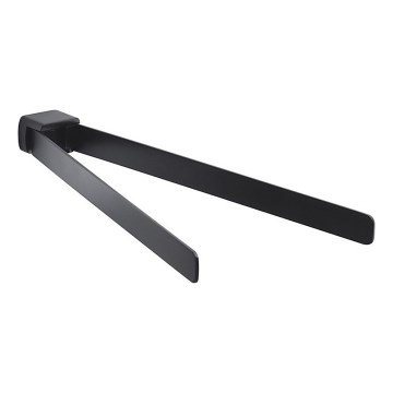 Gedy - Seinään kiinnitettävä pyörivä pyyhekoukku PIRENEI 36 cm mattamusta