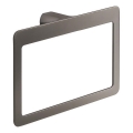Gedy - Seinään kiinnitettävä pyyheripustin PIRENEI 15x23 cm metallinhohtoinen harmaa