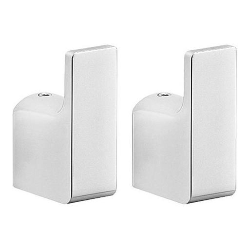 Gedy - SETTI 2x Seinäkoukku PIRENEI kiiltävä kromi