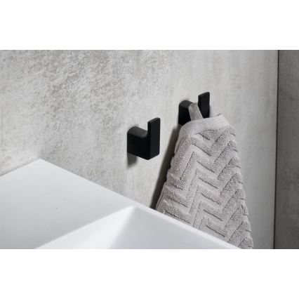 Gedy - SETTI 2x Seinäkoukku PIRENEI matta musta