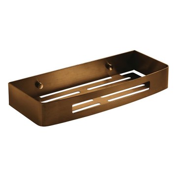 Gedy - SMART seinään asennettava suihkuhylly 30 x 12,8 cm, pronssinvärinen