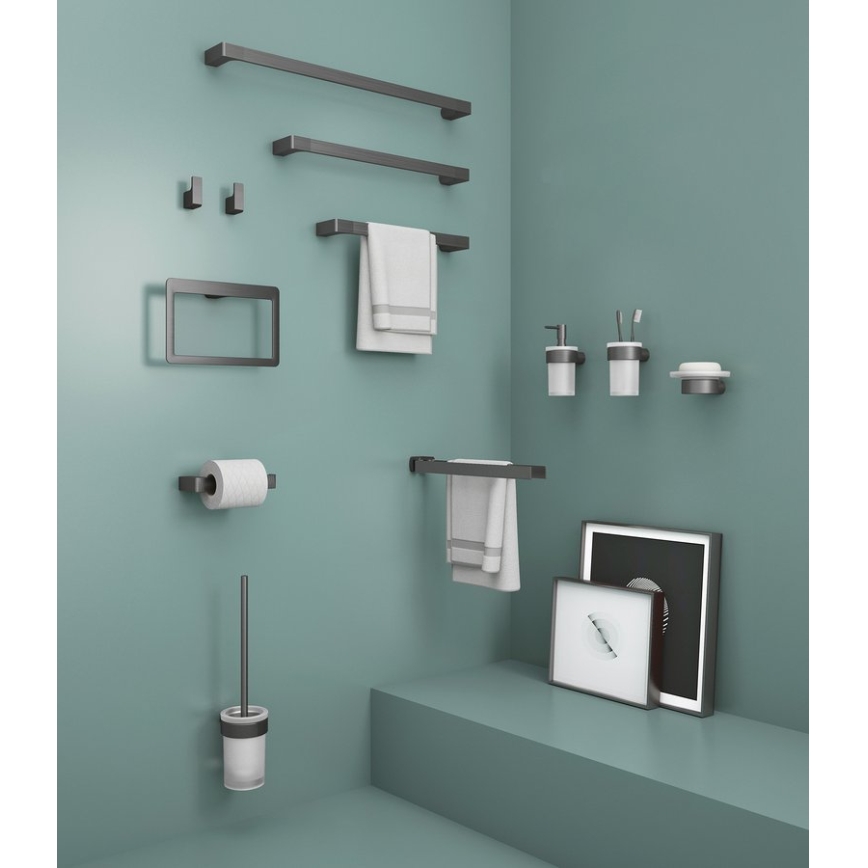 Gedy - WC-paperiteline PIRENEI metallinhohtoinen harmaa