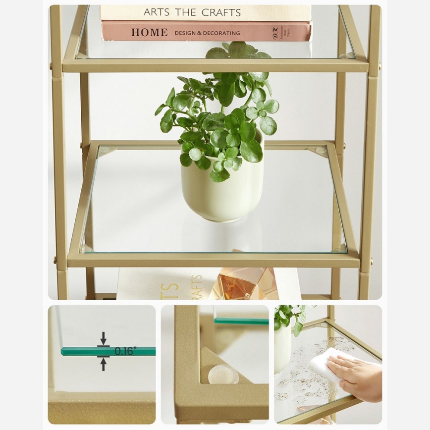 GLASY-kirjahylly, kultainen