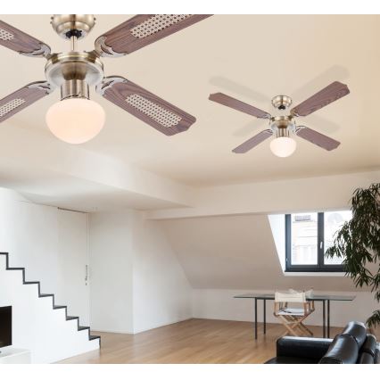 Globo - Kattotuuletin 1xE27/60W/230V