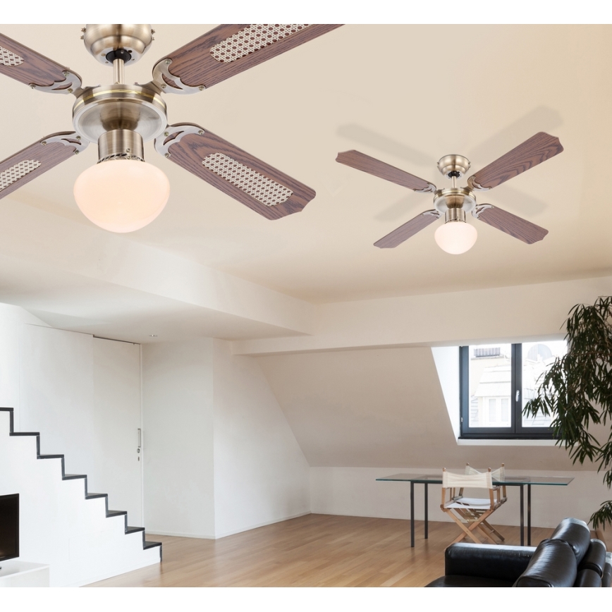 Globo - Kattotuuletin 1xE27/60W/230V