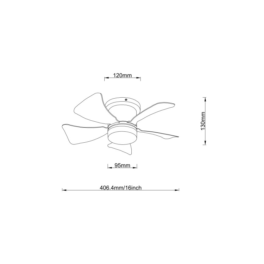 Globo - himmennettävä LED-kattotuuletin LED/10W/230V 3000-6500K monivärinen + kaukosäädin