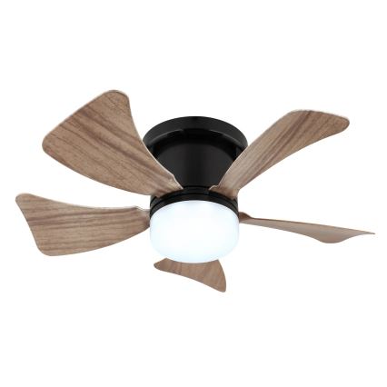 Globo - LED-himmennettävä kattotuuletin LED/10W/230V 3000-6500K ruskea + kaukosäädin