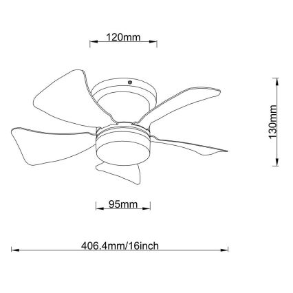 Globo - LED-himmennettävä kattotuuletin LED/10W/230V 3000-6500K ruskea + kaukosäädin