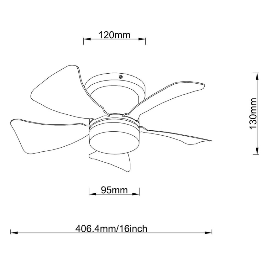 Globo - LED-himmennettävä kattotuuletin LED/10W/230V 3000-6500K ruskea + kaukosäädin