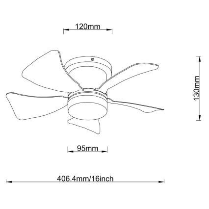 Globo - himmennettävä LED-kattotuuletin 10W/230V 3000–6500K valkoinen + kaukosäädin