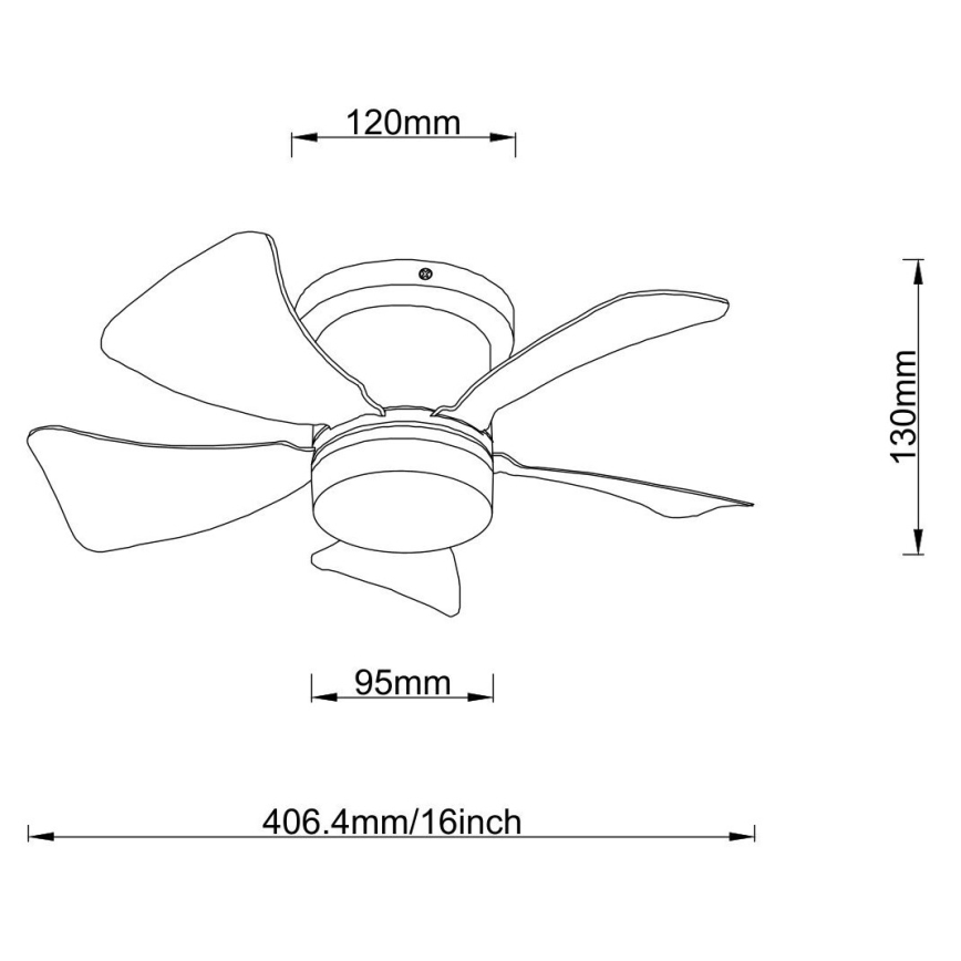 Globo - himmennettävä LED-kattotuuletin 10W/230V 3000–6500K valkoinen + kaukosäädin