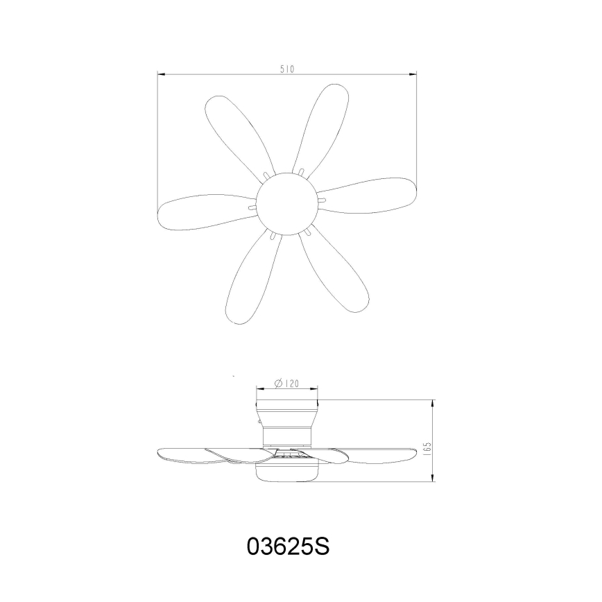 Globo - himmennettävä LED-kattotuuletin LED/5W/230V 2700-6500K musta + kaukosäädin