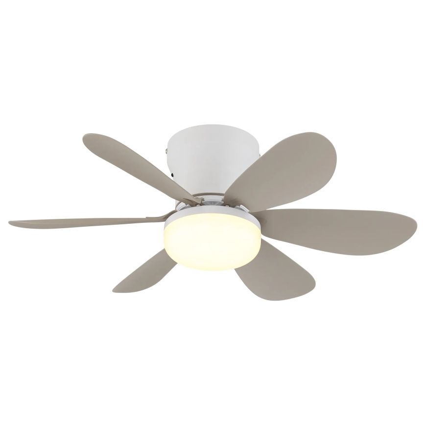 Globo - Himennettävä LED-kattotuuletin LED/5W/230V 2700-6500K beige + kauko-ohjain