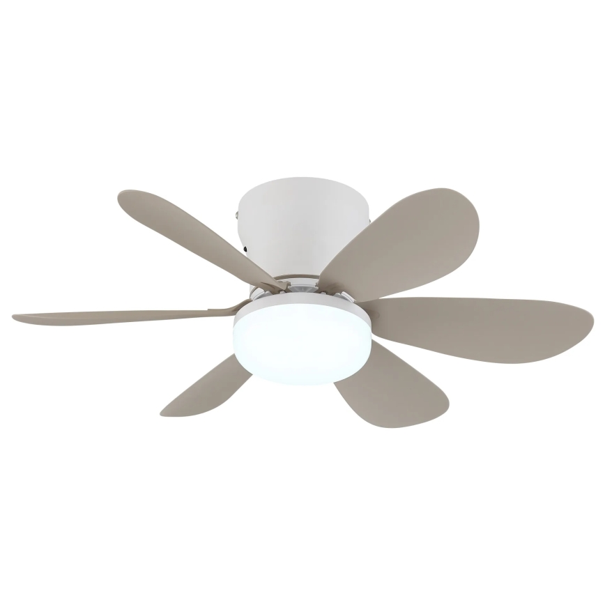 Globo - Himennettävä LED-kattotuuletin LED/5W/230V 2700-6500K beige + kauko-ohjain