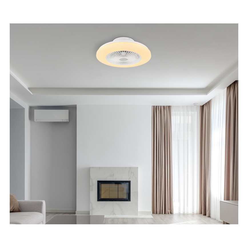 Globo - LED Himmennettävä kattovalo tuulettimella LED/30W/230V 3000-6500K + kaukosäädin