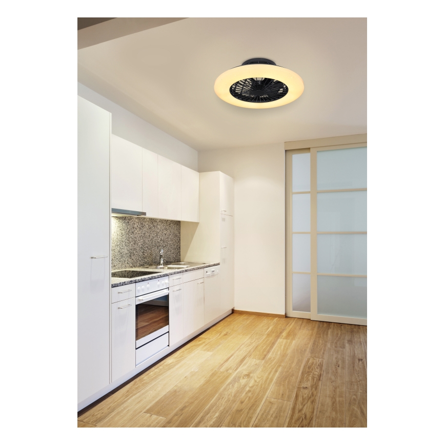 Globo - LED Himmennettävä kattovalo tuulettimella LED/30W/230V 3000-6500K + kaukosäädin