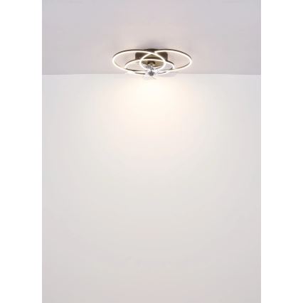 Globo - himmennettävä LED-kattotuuletin LED/40W/230V 3000-6500K musta + kaukosäädin