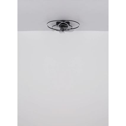 Globo - himmennettävä LED-kattotuuletin LED/40W/230V 3000-6500K musta + kaukosäädin