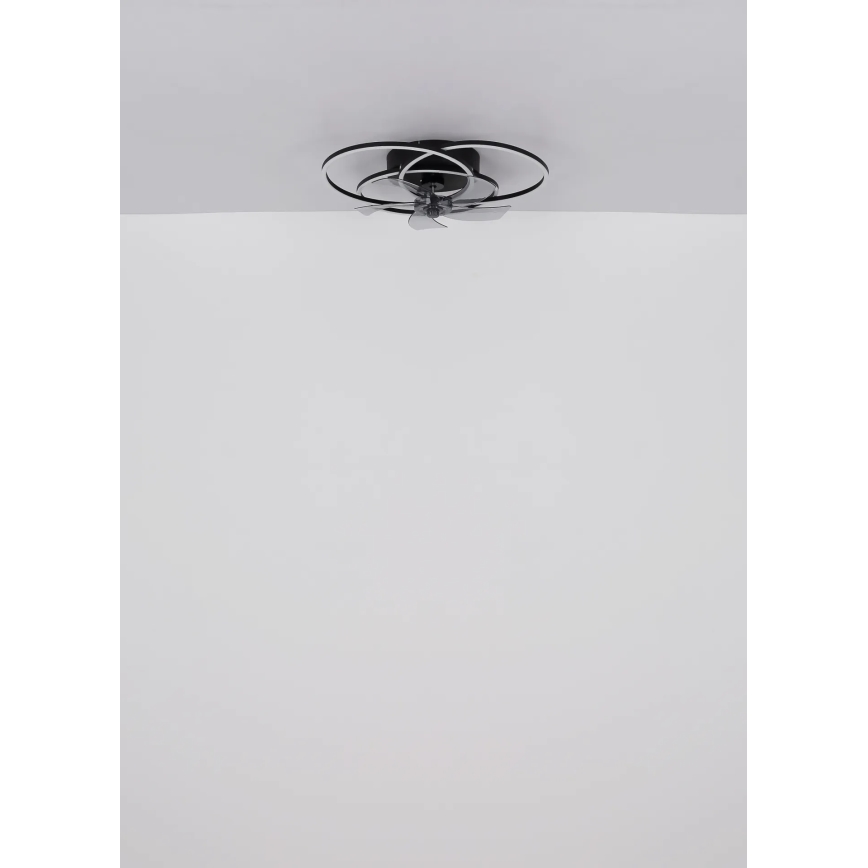 Globo - himmennettävä LED-kattotuuletin LED/40W/230V 3000-6500K musta + kaukosäädin
