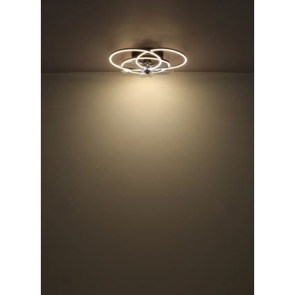 Globo - himmennettävä LED-kattotuuletin LED/40W/230V 3000-6500K musta + kaukosäädin