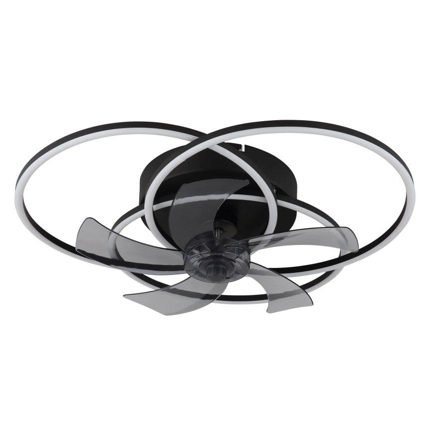 Globo - himmennettävä LED-kattotuuletin LED/40W/230V 3000-6500K musta + kaukosäädin