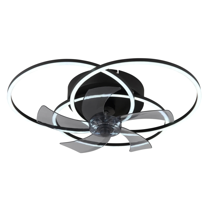 Globo - himmennettävä LED-kattotuuletin LED/40W/230V 3000-6500K musta + kaukosäädin
