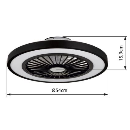 Globo - LED himmennettävä kattotuuletin LED/45W/230V 3000-6500K + kaukosäädin
