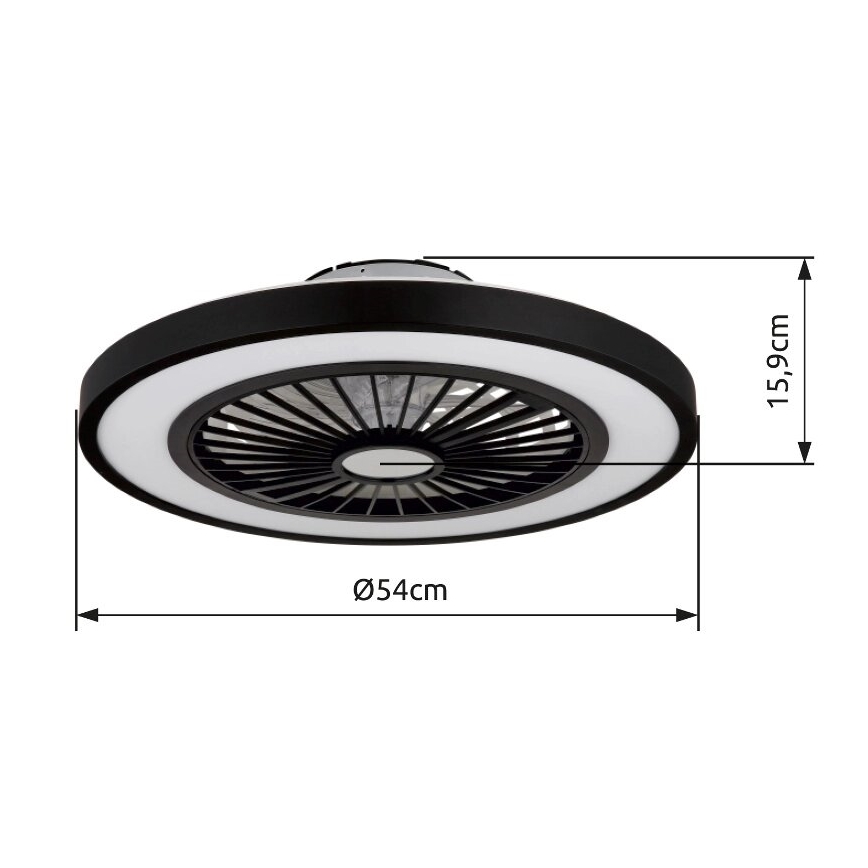 Globo - LED himmennettävä kattotuuletin LED/45W/230V 3000-6500K + kaukosäädin