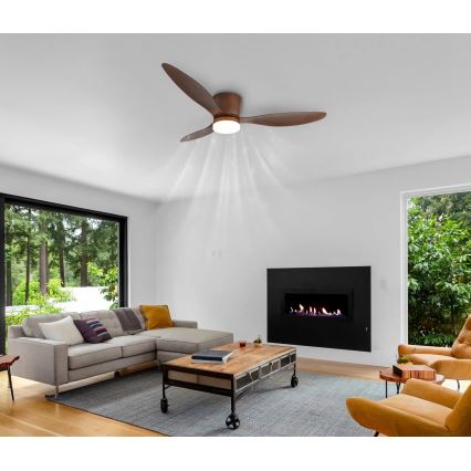 Globo - LED himmennettävä kattotuuletin LED/20W/230V 3000-6500K + kaukosäädin