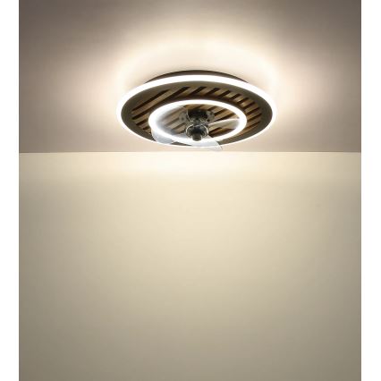 Globo - himmennettävä LED-kattotuuletin LED/36W/230V 2700-6000K musta + kaukosäädin
