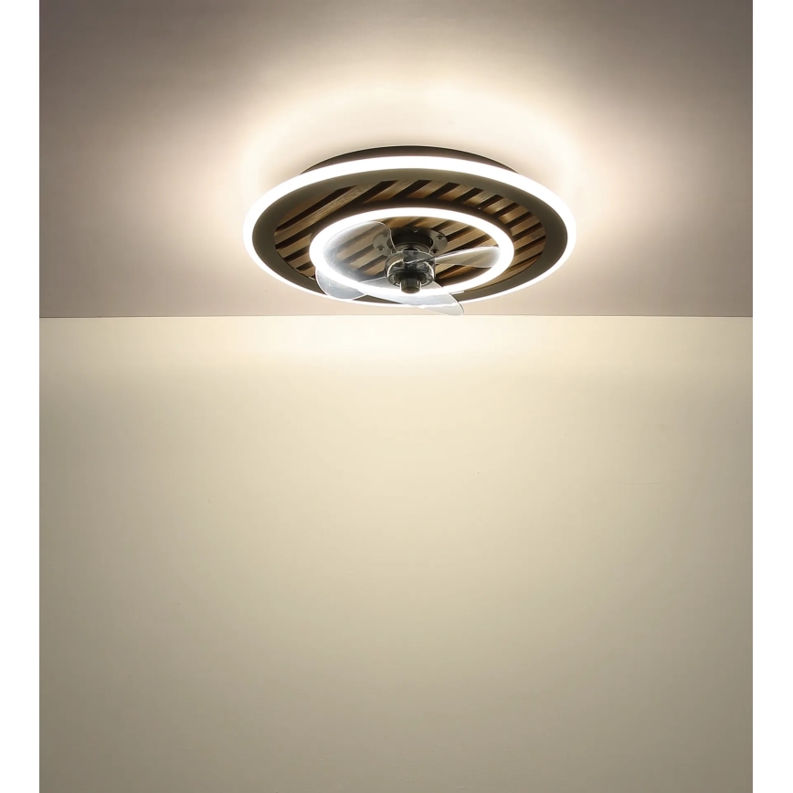 Globo - himmennettävä LED-kattotuuletin LED/36W/230V 2700-6000K musta + kaukosäädin