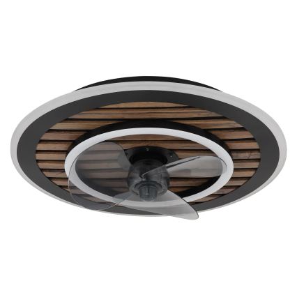 Globo - himmennettävä LED-kattotuuletin LED/36W/230V 2700-6000K musta + kaukosäädin