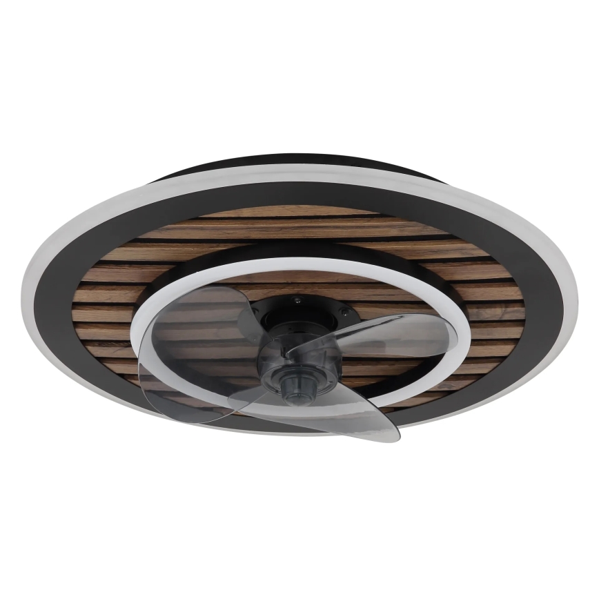 Globo - himmennettävä LED-kattotuuletin LED/36W/230V 2700-6000K musta + kaukosäädin