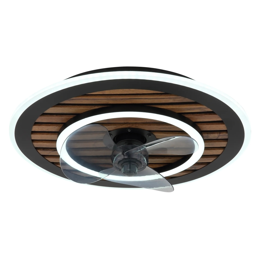 Globo - himmennettävä LED-kattotuuletin LED/36W/230V 2700-6000K musta + kaukosäädin