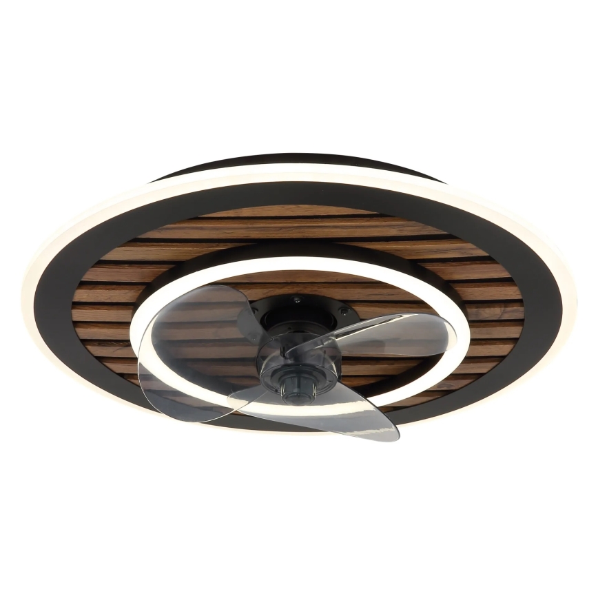 Globo - himmennettävä LED-kattotuuletin LED/36W/230V 2700-6000K musta + kaukosäädin