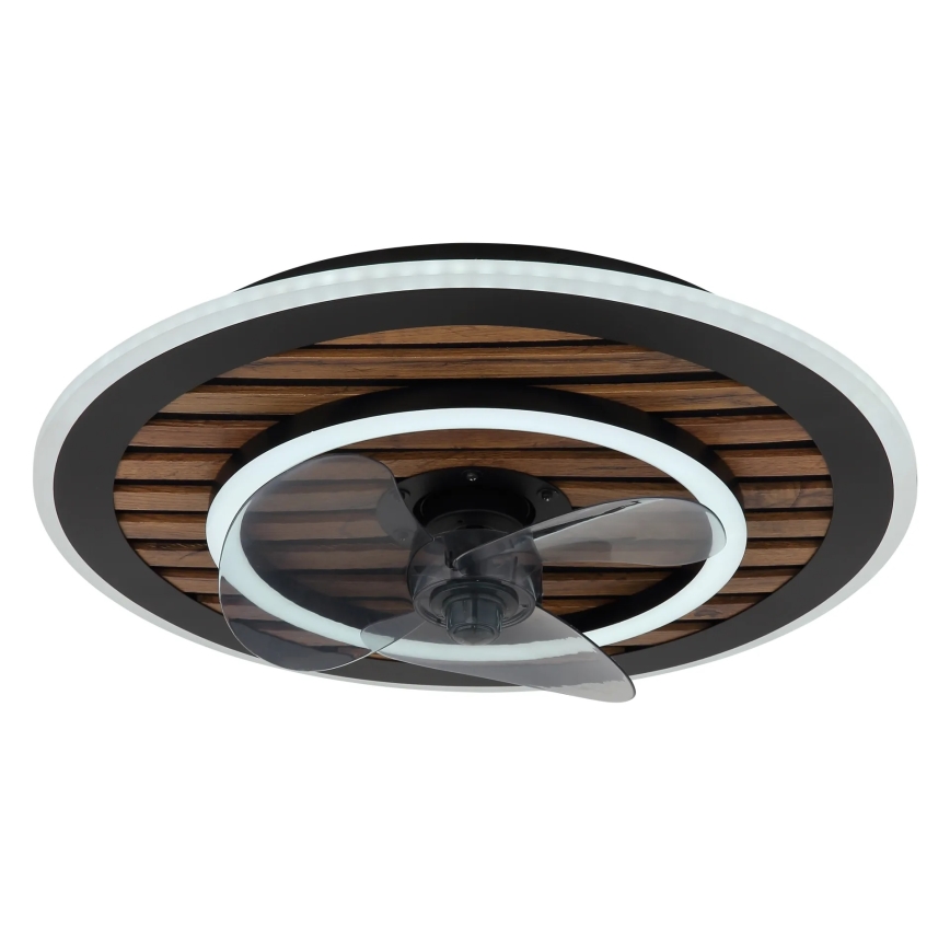 Globo - himmennettävä LED-kattotuuletin LED/36W/230V 2700-6000K musta + kaukosäädin