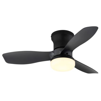 Globo - Himennettävä kattotuuletin LED/15W/230V 2700-6500K musta + kaukosäädin