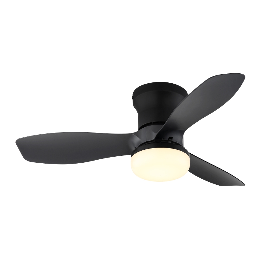 Globo - Himennettävä kattotuuletin LED/15W/230V 2700-6500K musta + kaukosäädin