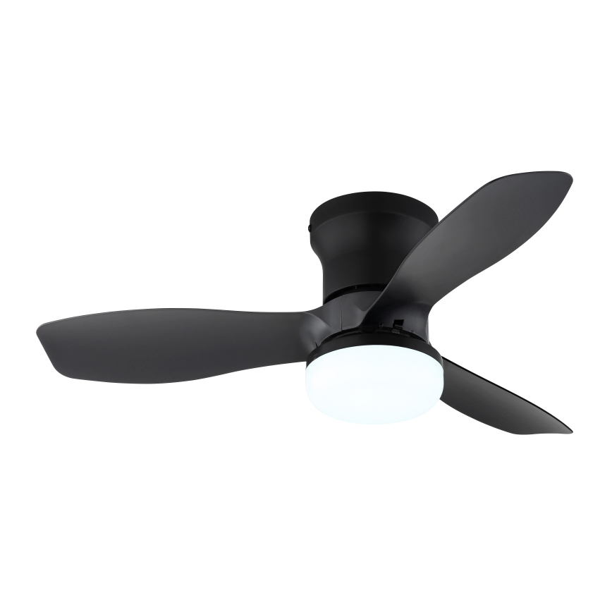 Globo - Himennettävä kattotuuletin LED/15W/230V 2700-6500K musta + kaukosäädin