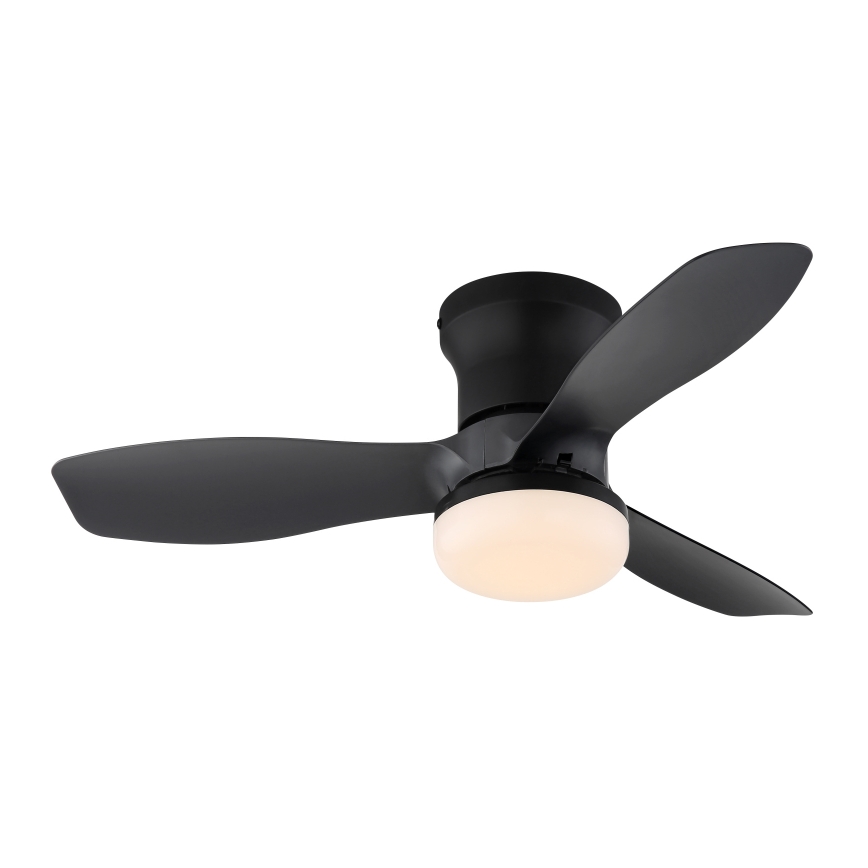 Globo - Himennettävä kattotuuletin LED/15W/230V 2700-6500K musta + kaukosäädin
