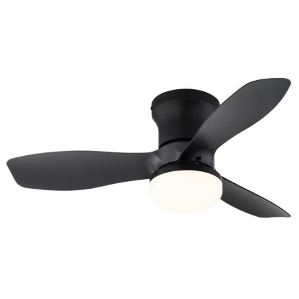 Globo - Himennettävä kattotuuletin LED/15W/230V 2700-6500K musta + kaukosäädin