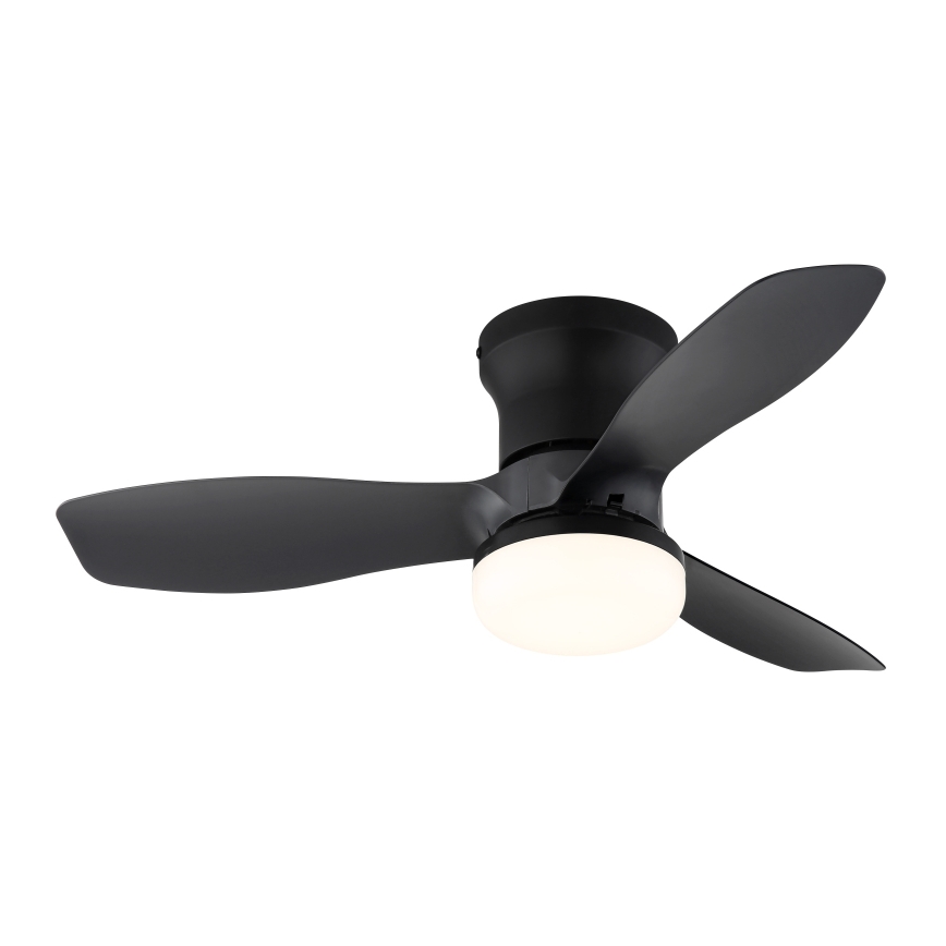 Globo - Himennettävä kattotuuletin LED/15W/230V 2700-6500K musta + kaukosäädin