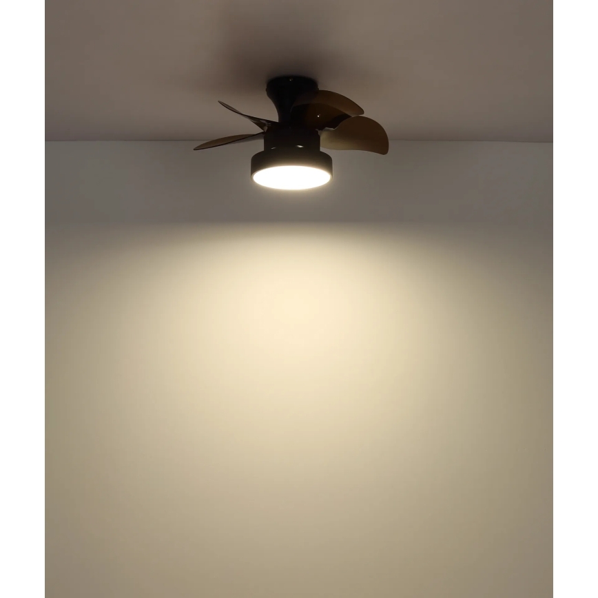 Globo - himmennettävä LED-kattotuuletin LED/22W/230V 3000/4500/6000K ruskea + kaukosäädin