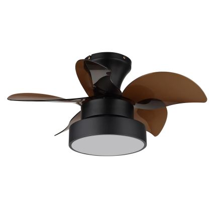 Globo - himmennettävä LED-kattotuuletin LED/22W/230V 3000/4500/6000K ruskea + kaukosäädin