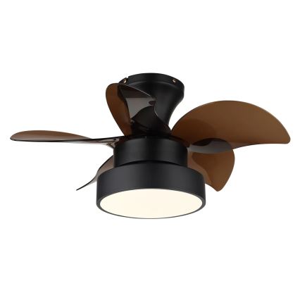 Globo - himmennettävä LED-kattotuuletin LED/22W/230V 3000/4500/6000K ruskea + kaukosäädin