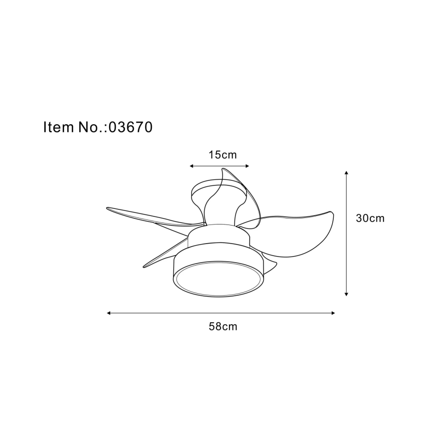 Globo - himmennettävä LED-kattotuuletin LED/22W/230V 3000/4500/6000K ruskea + kaukosäädin
