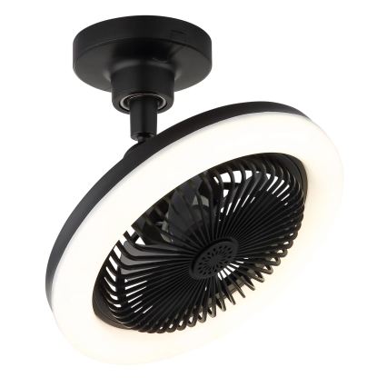 Globo - Himmennettävä LED-kattotuuletin LED/20W/230V 3000-6500K musta + kaukosäädin