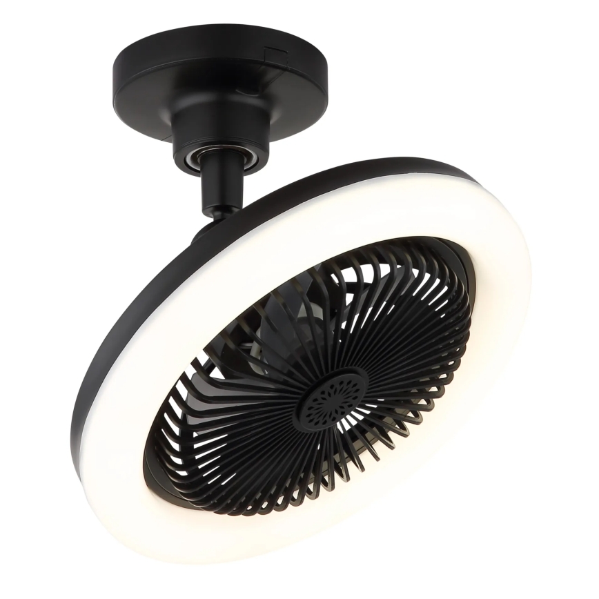 Globo - Himmennettävä LED-kattotuuletin LED/20W/230V 3000-6500K musta + kaukosäädin